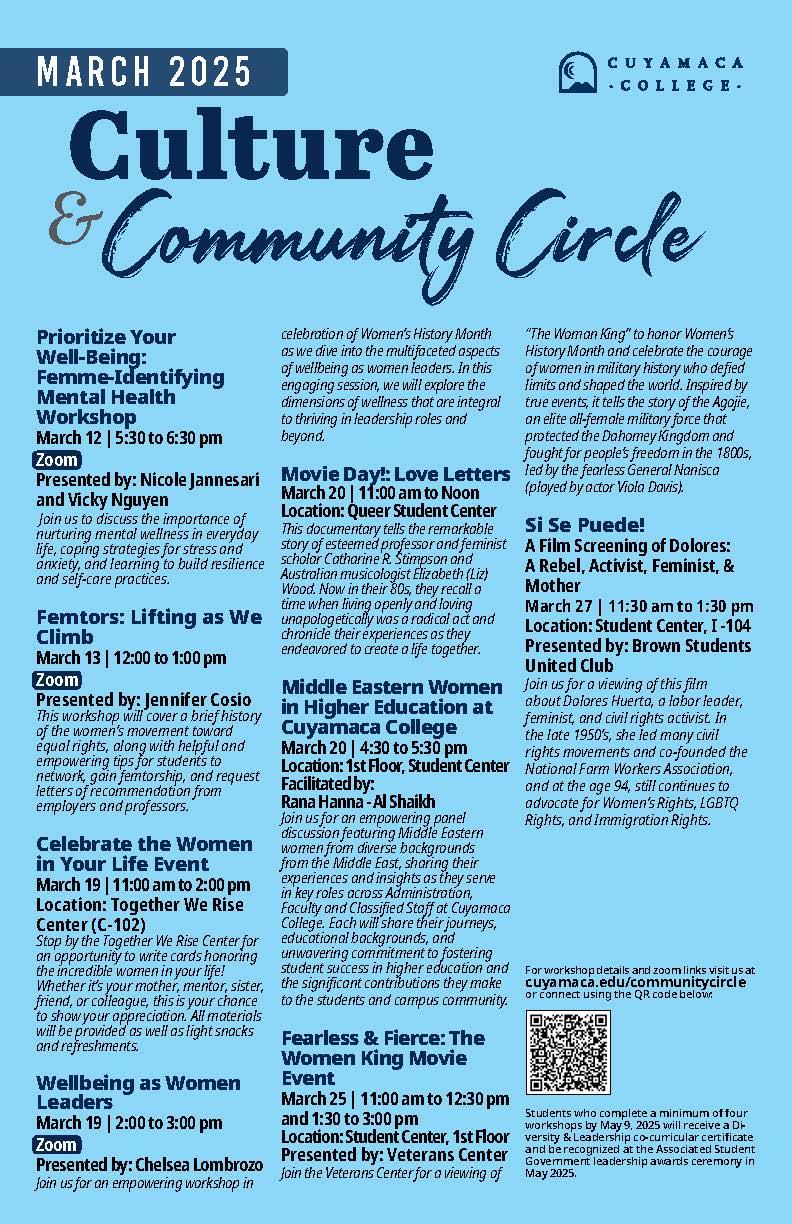 culture and community circles march