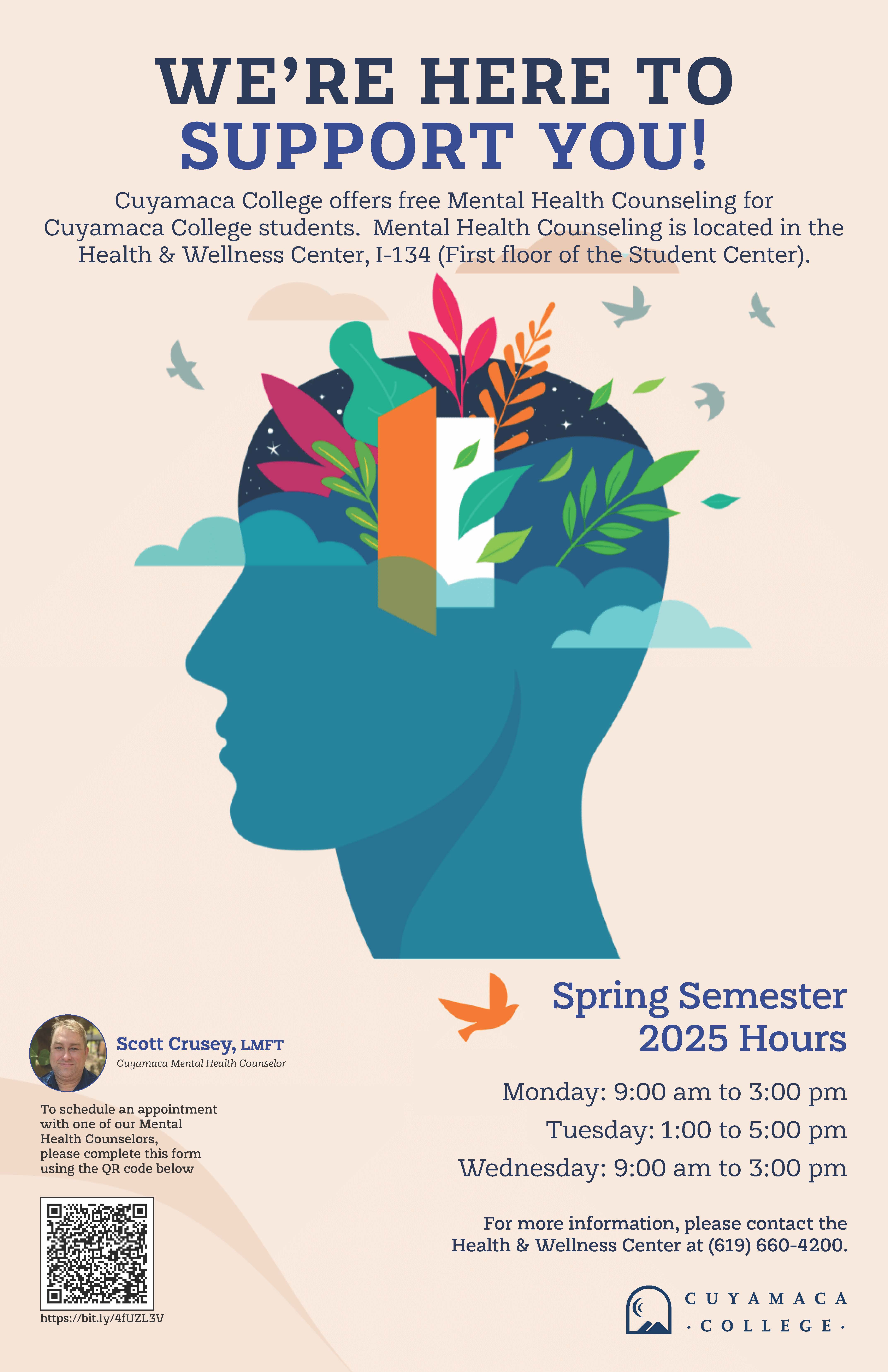 spring mental health flyer 2025