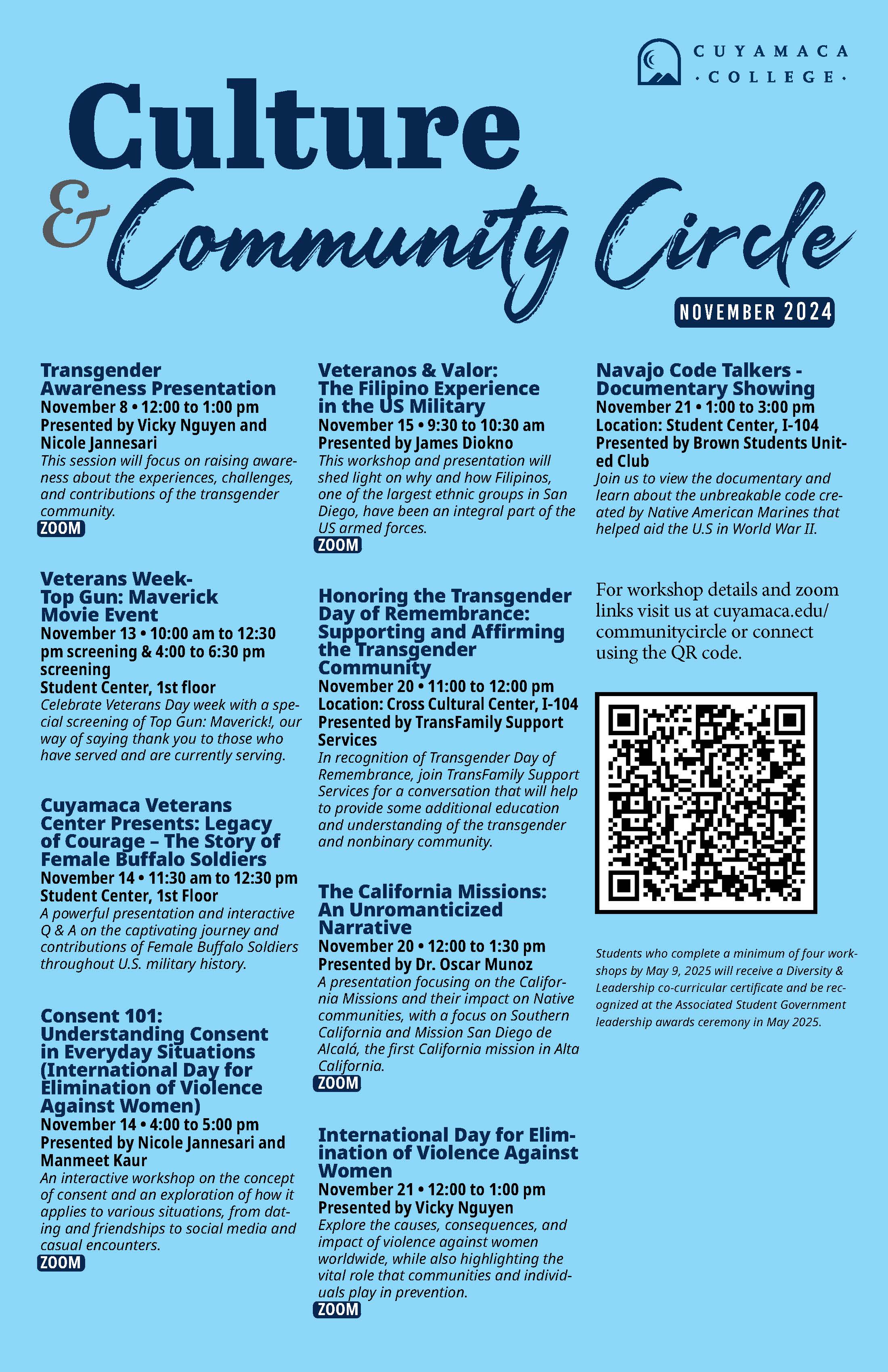 november culture and community circles